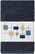 Unknown1 Turkish Cotton Squares Embroidered Midnight Blue 3 Piece Towel Set Cloth