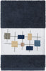 Unknown1 Turkish Cotton Squares Embroidered Midnight Blue 3 Piece Towel Set Cloth
