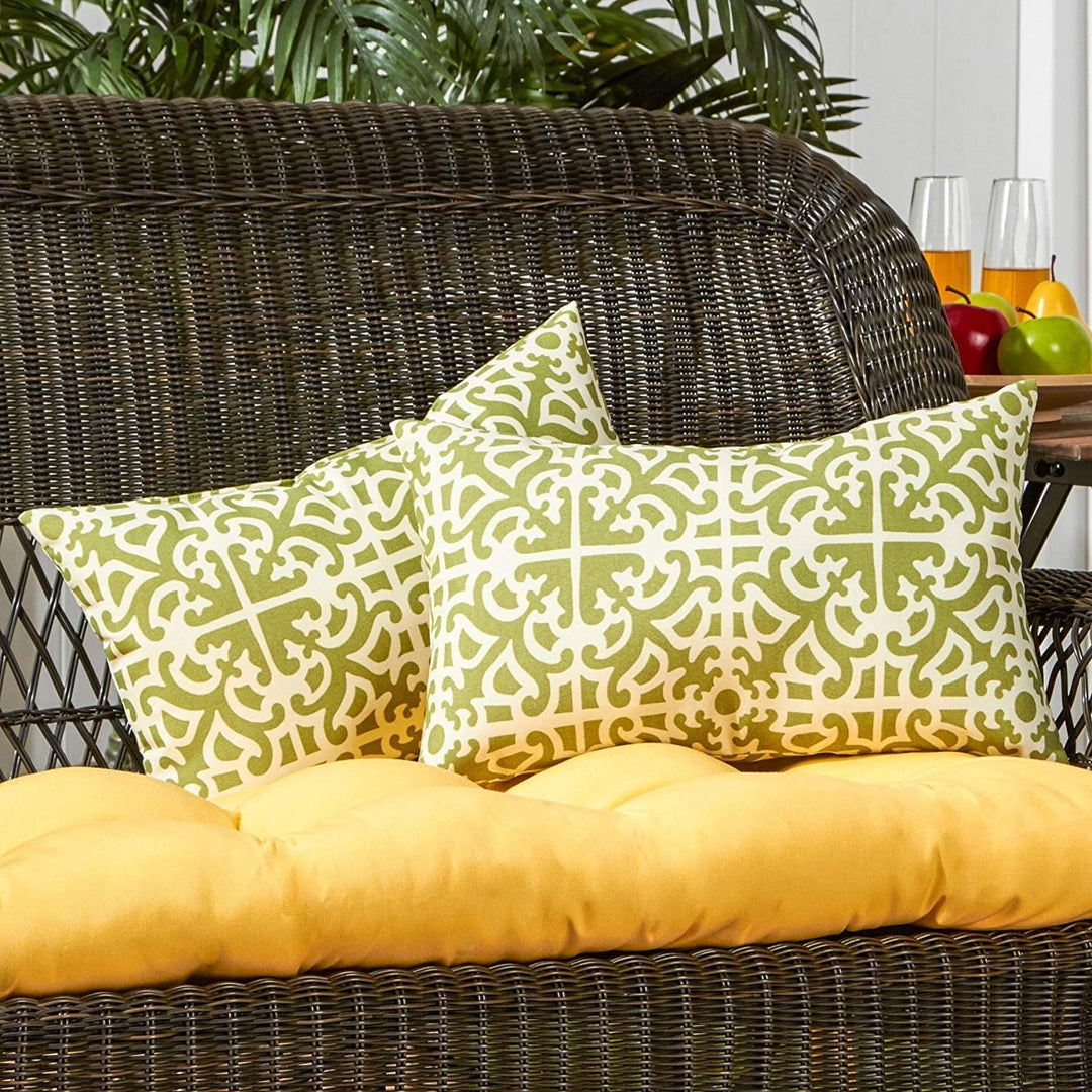 19x12 inch Rectangular Outdoor Grass Accent Pillows (Set