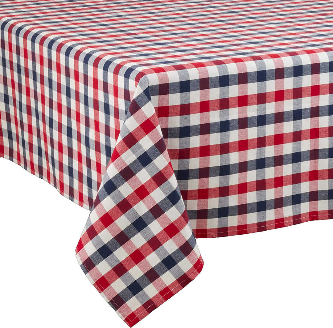 Cotton Tablecloth Gingham Check Design Color