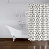 MISC Cream Shower CurtainVanessa Off White Geometric Southwestern Polyester
