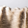 Tips Taupe 50 X 60 inch Throw Blanket Off White Animal Faux Fur