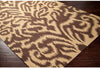 MISC Hand Woven Brown Wool Area Rug 8' X 11' Abstract Transitional Rectangle Latex Free Handmade