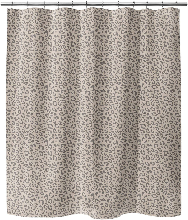 Leopard Beige Shower Curtain Animal Modern Contemporary