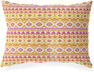 MISC Indoor|Outdoor Lumbar Pillow 20x14 Purple Geometric Southwestern Polyester Removable Cover