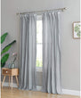 Window Solid W/c Trim Panel Pair 96 Inches Grey Casual Polyester Blend