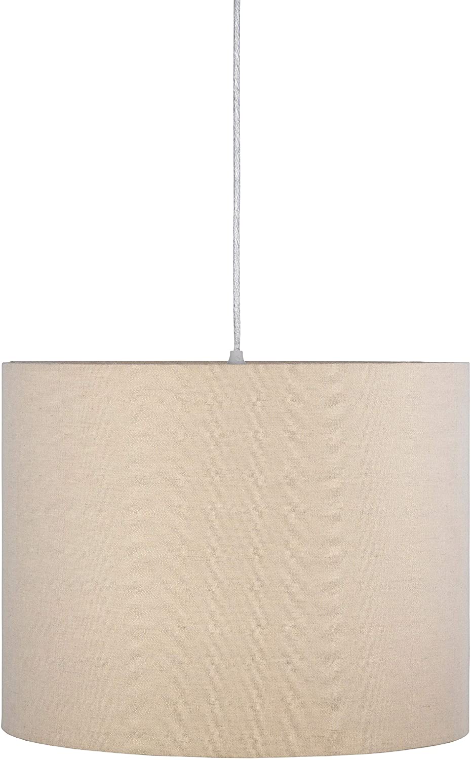 Gray Cotton 18 inch Drum Light 14" h X 18" w 18" d Grey