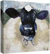 Cow Tale Light Wrapped Canvas Art Painting 20x20 Farmhouse Square