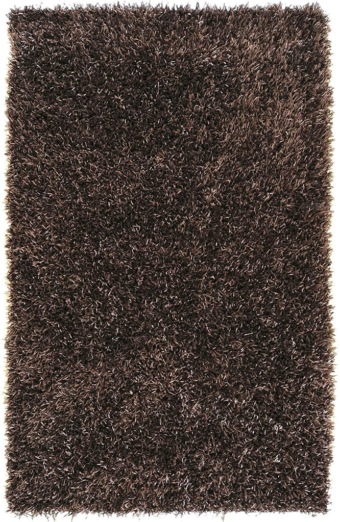 Hand Woven Rutland Area Rug 5' X 8' Brown Purple Solid Casual Modern Contemporary Rectangle Polyester Synthetic Latex Free Handmade