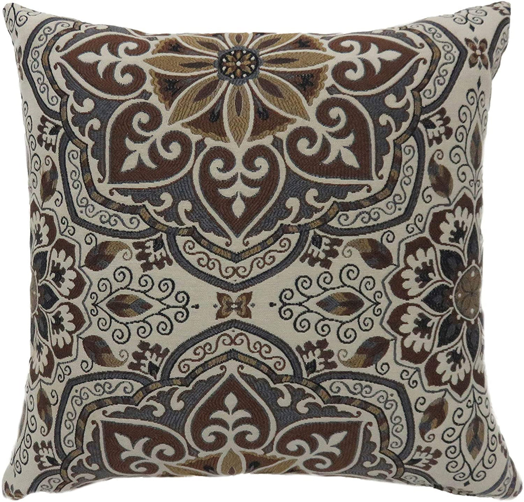 Floral Throw Pillows (Set 2) Large 22 X Color Embroidered