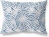 MISC Palm Blue Lumbar Pillow by Blue Floral Nautical Coastal Polyester Single Removable Cover