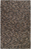 Hand Woven Grey Wool Plush Textured Area Rug 2' X 3' Abstract Modern Contemporary New Zealand Latex Free Handmade