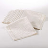 Hemstitched Design Napkin (Set 12) Cream Border Solid Casual Classic Modern Contemporary Polyester