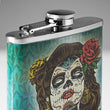 Magic Elixir Day Dead Stainless Steel 8 Oz Flask Color