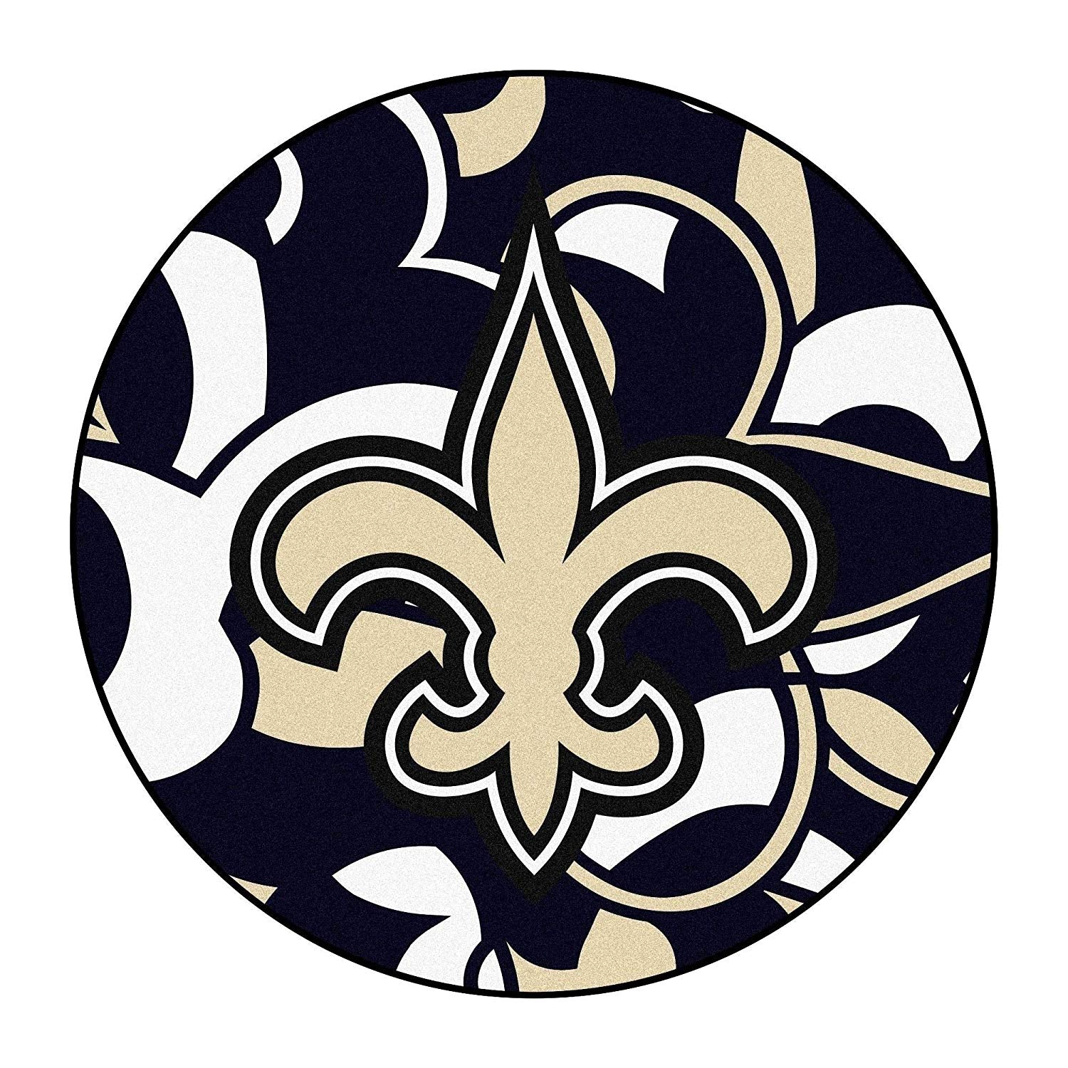 27 Inch NFL New Orleans Saints Mat Team Logo Sports Football Round Rug –  Diamond Home