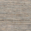 Hand loomed Abstract Area Rug 2' X 3' Brown Casual Modern Contemporary Jute Leather Natural Fiber Latex Free Handmade