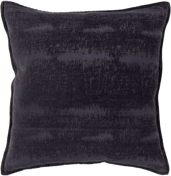 TASS Midnight Blue Solid Chenille Poly Fill Throw Pillow (18