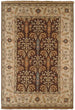 MISC Hand Knotted New Zealand Wool Area Rug 2' X 3' Brown Oriental Latex Free Handmade