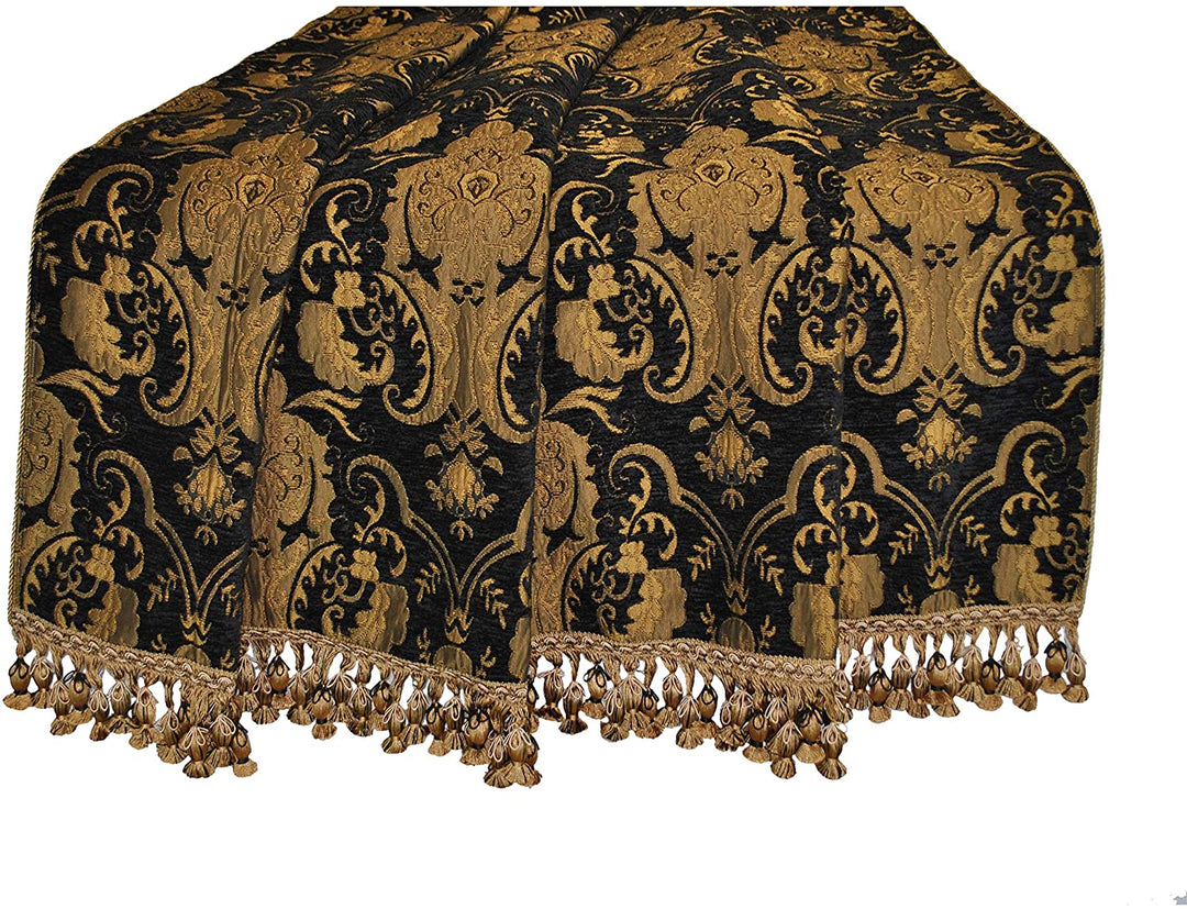 Luxury China Art Black Throw Yellow Novelty Victorian