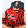 86"x63" NCAA Wolfpack Throw Blanket Sports Football Bedspread Team Logo Printed Oversized Blanket Sofa Couch Bedroom Travel Super Soft Warm Cozy Throw