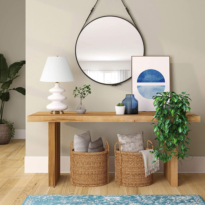 Matte White Triple Lamp Modern Contemporary