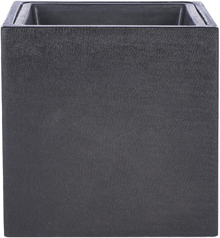 Outdoor Black Planter 12 9" W X L H Modern Contemporary