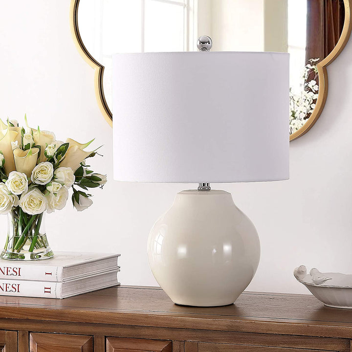 21 5 inch Resin Table Lamp 14" X 21 5" White Modern