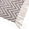 Boho Fabric Throw Blanket by Grey Chevron Modern Contemporary Cotton