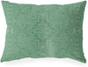 UKN Green Lumbar Pillow Green Geometric Southwestern Polyester Single Removable Cover