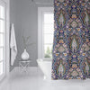 MISC Blue Orange Green Shower Curtain by 71x74 Blue Geometric Traditional Polyester