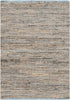 Hand loomed Abstract Area Rug 2' X 3' Brown Casual Modern Contemporary Jute Leather Natural Fiber Latex Free Handmade