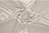 MISC Tufted Geometric Beige Cream Throw Blanket Fringe Off/White Textured Farmhouse Scandinavian Cotton Handmade