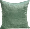 Transitional Sea Foam Solid Quilted Pillow Cover Poly Insert Color Cotton Handmade