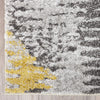 Platinum Dynamic Yellow/Grey Area Rug (3'3 X 5'3) 3'3"x5'3" Yellow Abstract Casual Classic Modern Contemporary Rectangle Polypropylene Contains Latex