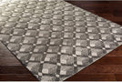 Hand Knotted Fort Viscose Area Rug 2' X 3' Brown Grey Geometric Nature Modern Contemporary Synthetic Latex Free Handmade