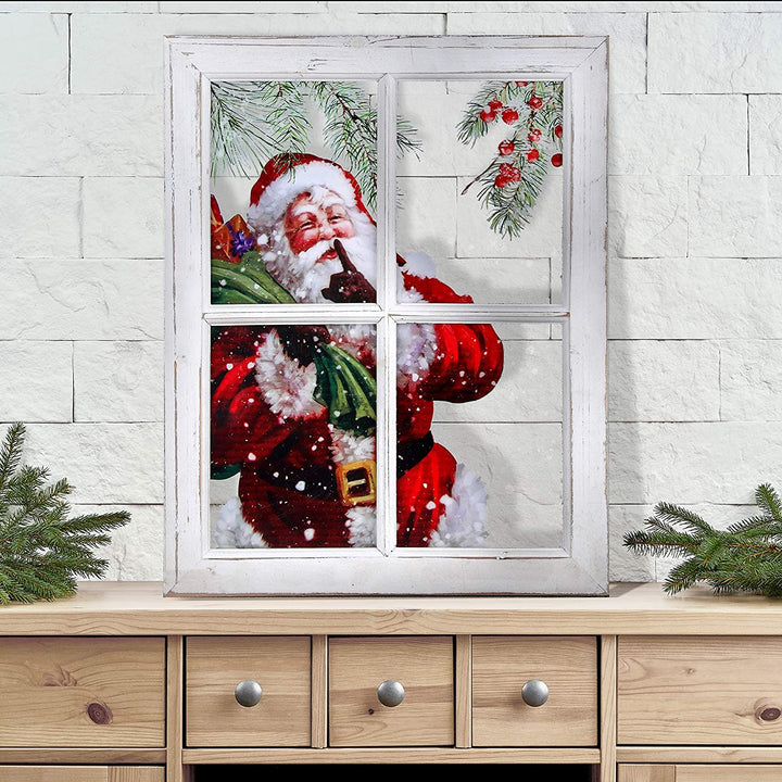 15x19 Acrylic Santa Window Color