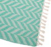 Hand loomed Throw Blanket by Blue Chevron Modern Contemporary Cotton