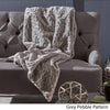Faux Fur Throw Blanket by Grey Motif Glam Outdoor