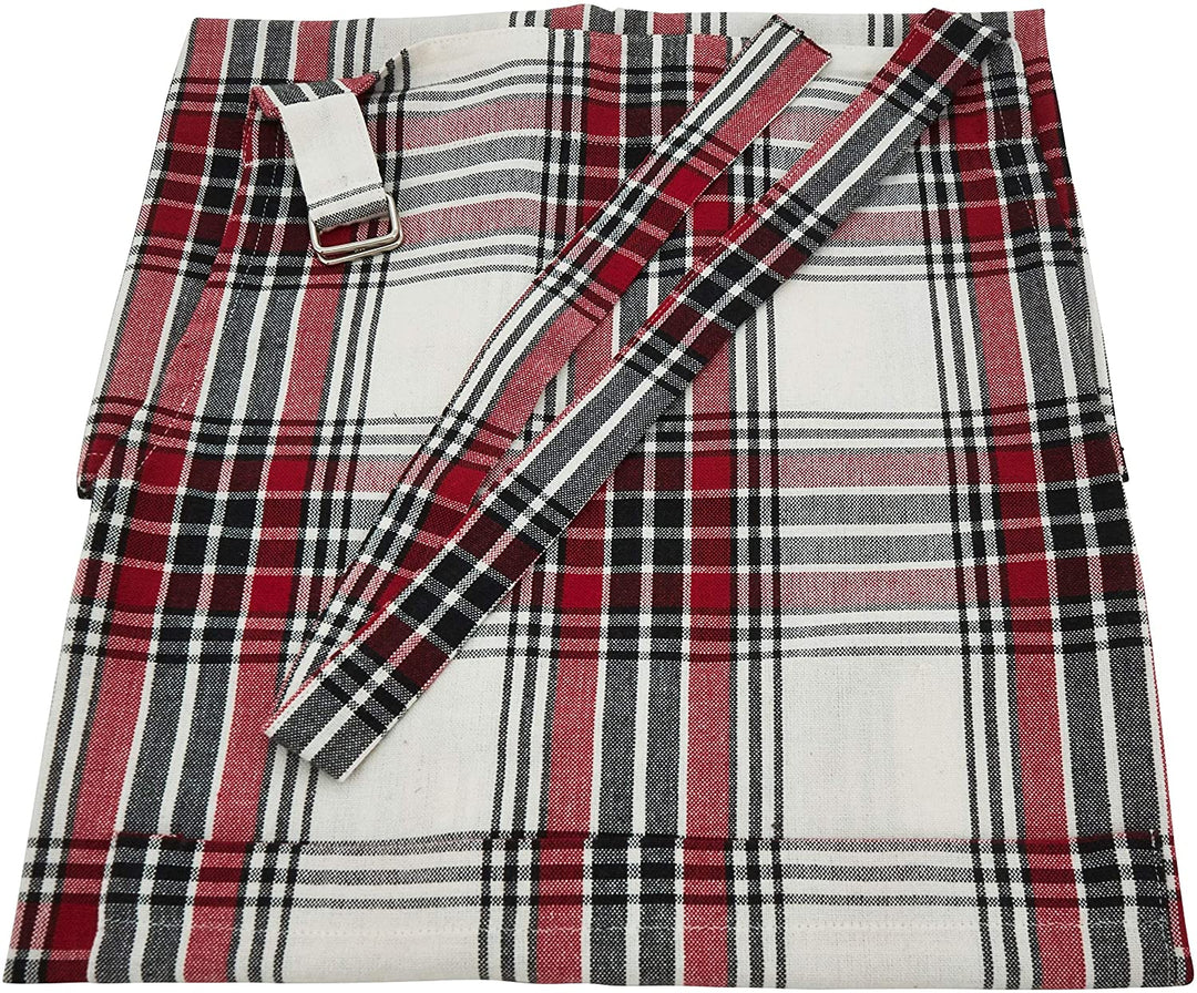 Plaid Pattern Cotton Apron Color