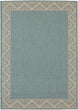 Blue Polypropylene Area Rug (7'10 X 10') 7'10" 10' Traditional Rectangle Synthetic Latex Free Stain Resistant