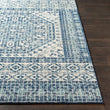 MISC Dark Blue Area Rug 5'3" X 7'3" Geometric Polypropylene Synthetic Latex Free Pet Friendly Stain Resistant