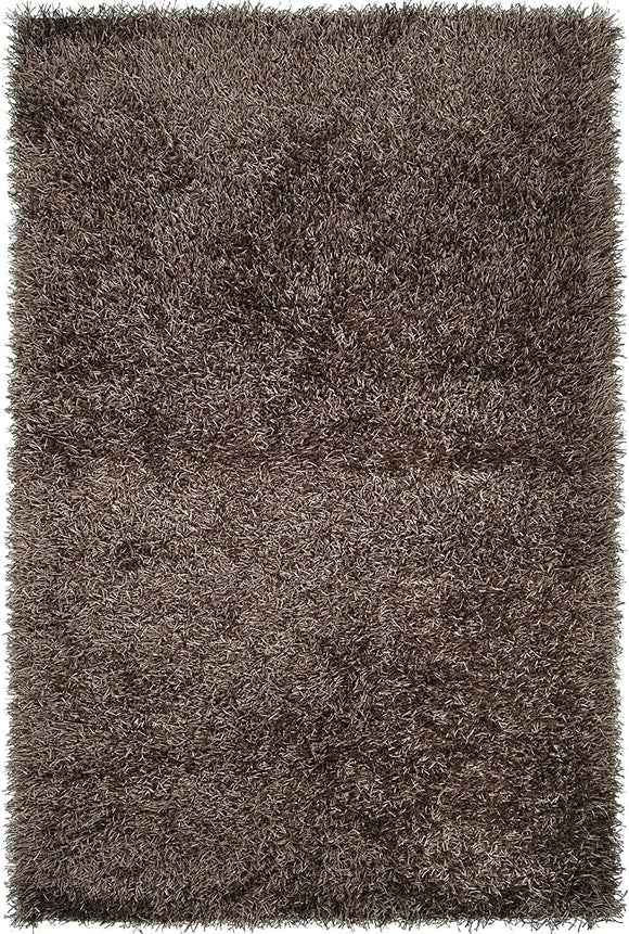 MISC Hand Woven Brown Soft Shag Area Rug 1'9