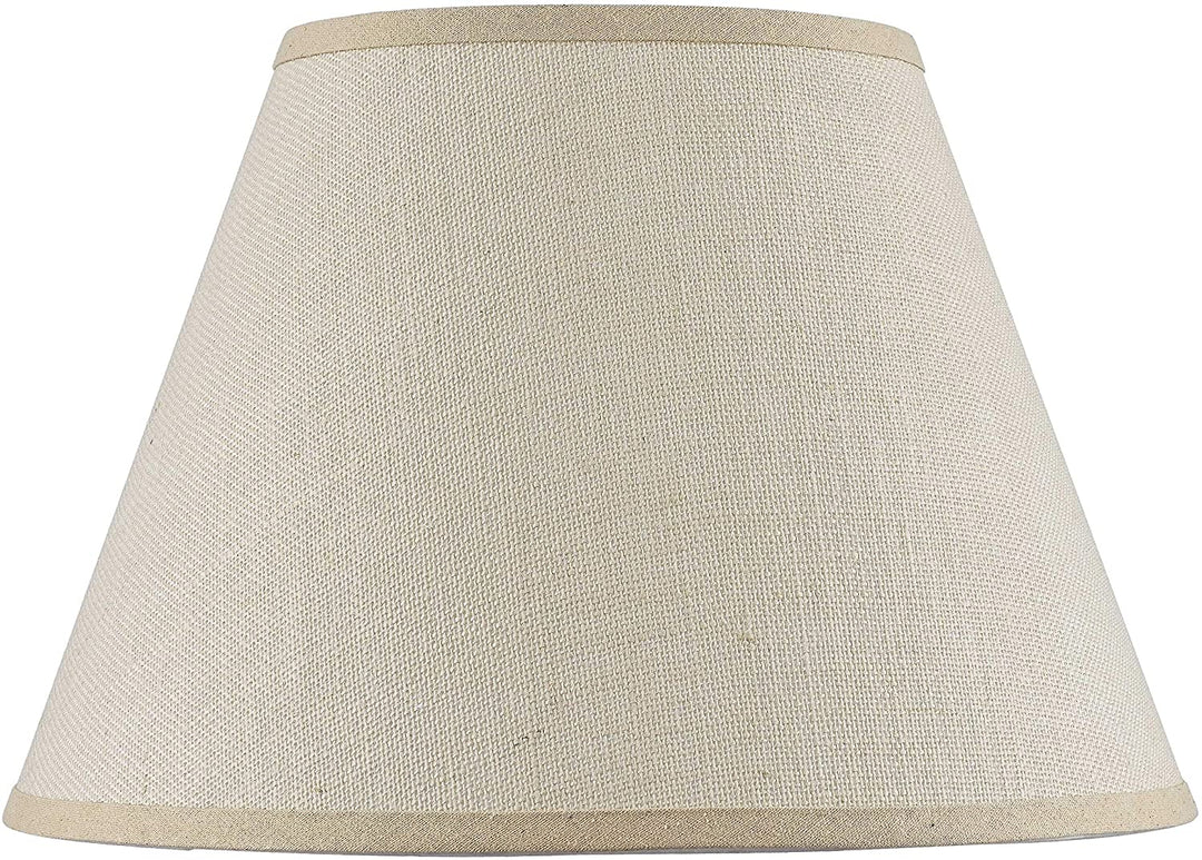 Hardback Tan Iron/Burlap Shade