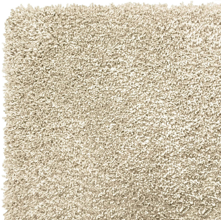 Cream Area Rug 5'3" X 7'6" Ivory Solid Modern Contemporary Rectangle Polyester Latex Free Stain Resistant