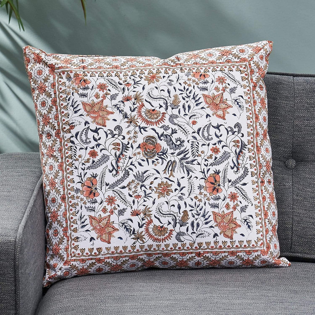 Modern Fabric Throw Pillow Cover by Color Floral Contemporary Cotton Removable