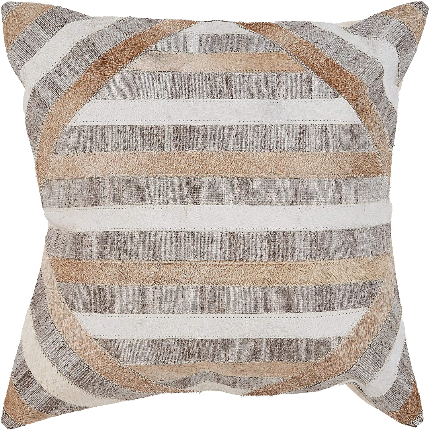 White Textured Throw Pillow, Striped Pillow Cover, Farmhouse Pillow