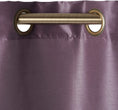 Grey/Purple 84 inch Curtain Panel Pair 54 X 84 Color Block Casual Modern Contemporary Faux Silk Energy Efficient