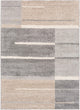 MISC Geometric Beige/Grey Area Rug 5' X 7'6" Brown Casual Rustic Rectangle Polypropylene Synthetic Contains Latex Pet Friendly Stain Resistant