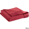 Amethyst Lightweight Sheet Throw Blanket Kids Fleece Micro Flannel Woven Knit Matching Dyed Satin