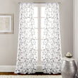 Leaf Swirl Design Floral Graphic Pattern Window Curtain Set Panel Pairs Traditional Classic Modern Floral Geometric Pattern